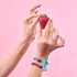Blue Strawberry Fields | .925 Sterling Silver | Firefly Glass Berry Bracelet